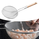 Maxbell Colander Skimmer Fine Mesh Practical Mesh Sieve for Fruits Vegetable Noodles Diameter 22cm