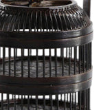 Maxbell Bamboo Woven Basket 2 Tiers Handmade for Holiday Party Treats Picnic Camping S