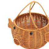 Maxbell Pig Shaped Storage Basket Rustic Flower Basket for Wedding Harvesting Garden