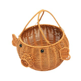Maxbell Pig Shaped Storage Basket Rustic Flower Basket for Wedding Harvesting Garden