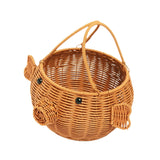 Maxbell Pig Shaped Storage Basket Rustic Flower Basket for Wedding Harvesting Garden