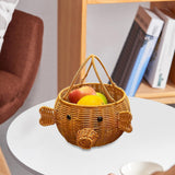 Maxbell Pig Shaped Storage Basket Rustic Flower Basket for Wedding Harvesting Garden
