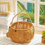 Maxbell Pig Shaped Storage Basket Rustic Flower Basket for Wedding Harvesting Garden