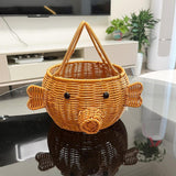Maxbell Pig Shaped Storage Basket Rustic Flower Basket for Wedding Harvesting Garden