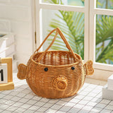 Maxbell Pig Shaped Storage Basket Rustic Flower Basket for Wedding Harvesting Garden