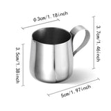 Maxbell Milk Frothing Pitcher Gifts Milk Jug Cup for Restaurant Cappuccino Latte Art L