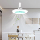 Maxbell Ceiling Fan with Light Kitchen Hotel Dimmable Hanging Fan Home LED Fan Light 23cm White Light