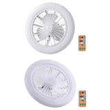 Maxbell Ceiling Fan with Light Kitchen Hotel Dimmable Hanging Fan Home LED Fan Light 23cm White Light