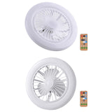 Maxbell Ceiling Fan with Light Kitchen Hotel Dimmable Hanging Fan Home LED Fan Light 23cm White Light