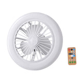 Maxbell Ceiling Fan with Light Kitchen Hotel Dimmable Hanging Fan Home LED Fan Light 23cm White Light