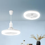 Maxbell Ceiling Fan with Light Kitchen Hotel Dimmable Hanging Fan Home LED Fan Light 23cm White Light