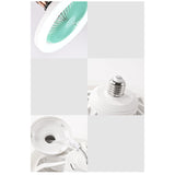 Maxbell Ceiling Fan with Light Kitchen Hotel Dimmable Hanging Fan Home LED Fan Light 23cm 3 Color Light