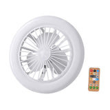 Maxbell Ceiling Fan with Light Kitchen Hotel Dimmable Hanging Fan Home LED Fan Light 23cm 3 Color Light