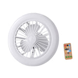 Maxbell Ceiling Fan with Light Kitchen Hotel Dimmable Hanging Fan Home LED Fan Light 23cm 3 Color Light