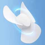 Maxbell Ceiling Fan with Light Kitchen Hotel Dimmable Hanging Fan Home LED Fan Light 23cm 3 Color Light