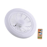 Maxbell Ceiling Fan with Light Kitchen Hotel Dimmable Hanging Fan Home LED Fan Light 26cm White Light