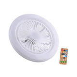 Maxbell Ceiling Fan with Light Kitchen Hotel Dimmable Hanging Fan Home LED Fan Light 26cm White Light