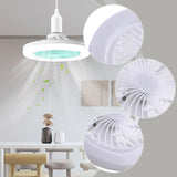 Maxbell Ceiling Fan with Light Kitchen Hotel Dimmable Hanging Fan Home LED Fan Light 26cm White Light
