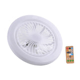 Maxbell Ceiling Fan with Light Kitchen Hotel Dimmable Hanging Fan Home LED Fan Light 26cm 3 Color Light