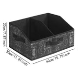 Maxbell 2x Foldable Storage Bins Premium Closet Organizer for Bedrooms Clothing Toys Black
