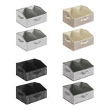 Maxbell 2x Foldable Storage Bins Premium Closet Organizer for Bedrooms Clothing Toys Black