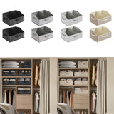 Maxbell 2x Foldable Storage Bins Premium Closet Organizer for Bedrooms Clothing Toys Black