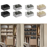 Maxbell 2x Foldable Storage Bins Premium Closet Organizer for Bedrooms Clothing Toys Black