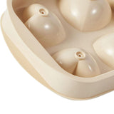 Maxbell Chilled Cube Maker Heart Shape 4 Hole Ice Ball Maker for Tea Coffee Lemonade White