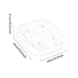 Maxbell Chilled Cube Maker Heart Shape 4 Hole Ice Ball Maker for Tea Coffee Lemonade White