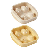 Maxbell Chilled Cube Maker Heart Shape 4 Hole Ice Ball Maker for Tea Coffee Lemonade White