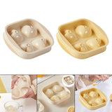 Maxbell Chilled Cube Maker Heart Shape 4 Hole Ice Ball Maker for Tea Coffee Lemonade White