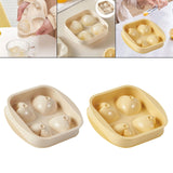 Maxbell Chilled Cube Maker Heart Shape 4 Hole Ice Ball Maker for Tea Coffee Lemonade White