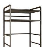 Maxbell Cat Food Can Storage Cart Utility Shelf above Litter Box Iron Organizer Rack Large