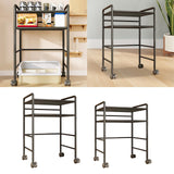 Maxbell Cat Food Can Storage Cart Utility Shelf above Litter Box Iron Organizer Rack Large