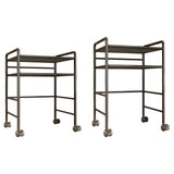 Maxbell Cat Food Can Storage Cart Utility Shelf above Litter Box Iron Organizer Rack Large