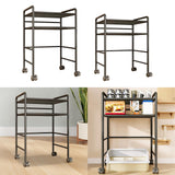 Maxbell Cat Food Can Storage Cart Utility Shelf above Litter Box Iron Organizer Rack Large
