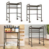 Maxbell Cat Food Can Storage Cart Utility Shelf above Litter Box Iron Organizer Rack Large