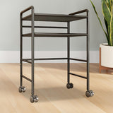 Maxbell Cat Food Can Storage Cart Utility Shelf above Litter Box Iron Organizer Rack Large