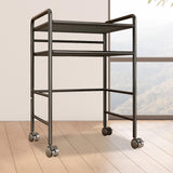 Maxbell Cat Food Can Storage Cart Utility Shelf above Litter Box Iron Organizer Rack Large