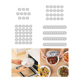 Maxbell Aluminum Foil Bowl Cover Kitchen Tools Food Wrap for Camping Picnics Kitchen 10Pcs