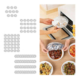 Maxbell Aluminum Foil Bowl Cover Kitchen Tools Food Wrap for Camping Picnics Kitchen 10Pcs
