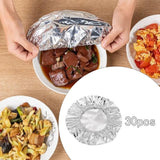 Maxbell Aluminum Foil Bowl Cover Kitchen Tools Food Wrap for Camping Picnics Kitchen 30Pcs