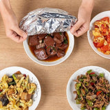 Maxbell Aluminum Foil Bowl Cover Kitchen Tools Food Wrap for Camping Picnics Kitchen 40Pcs