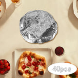 Maxbell Aluminum Foil Bowl Cover Kitchen Tools Food Wrap for Camping Picnics Kitchen 40Pcs
