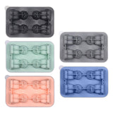 Maxbell Silicone Chilled Cube Tray Portable DIY Cube Making Tool for Tea Drink Juice black