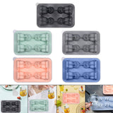 Maxbell Silicone Chilled Cube Tray Portable DIY Cube Making Tool for Tea Drink Juice black
