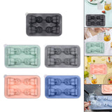 Maxbell Silicone Chilled Cube Tray Portable DIY Cube Making Tool for Tea Drink Juice black