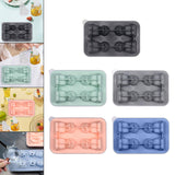 Maxbell Silicone Chilled Cube Tray Portable DIY Cube Making Tool for Tea Drink Juice black