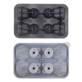 Maxbell Silicone Chilled Cube Tray Portable DIY Cube Making Tool for Tea Drink Juice black