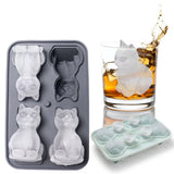 Maxbell Silicone Chilled Cube Tray Portable DIY Cube Making Tool for Tea Drink Juice black